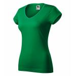 Tričko dámske Malfini Fit V-Neck - zelené