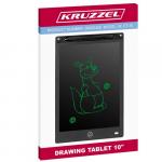 Kreslicí tablet Kruzzel 25,4 cm se stylusem - černý