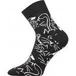 Ponožky dámske Boma Xantipa 31 Mačky - čierne