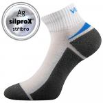 Ponožky znížené športové Voxx Aston silproX - biele-sivé