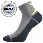 Ponožky znížené športové Voxx Aston silproX - svetlo sivé-sivé