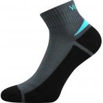 Ponožky znížené športové Voxx Aston silproX - tmavo sivé-čierne