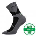 Ponožky športové Voxx Bambo - tmavo sivé-čierne