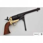 Replika revolvera Colt M 1860 armádny model - čierna-hnedá