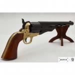 Replika revolveru Colt M 1860 armádní model - černá-hnědá
