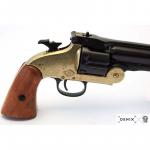 Replika revolvera Schofield cal.45 z roku 1869 - čierna-hnedá