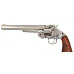 Replika revolveru Schofield cal.45 r.1869 - stříbrná-hnědá