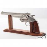 Replika revolveru Schofield cal.45 r.1869 - stříbrná-hnědá