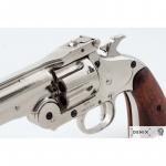 Replika revolvera Schofield cal.45 r.1869 - strieborná-hnedá