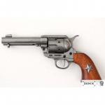 Replika revolvera Peacemaker kalibru 45 USA 1886 Sheriff - strieborná-hnedá