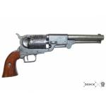 Replika revolveru Colt Dragoun USA 1848 - stříbrná-hnědá