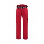 Pracovné nohavice unisex Tricorp Work Pants Twill - červené