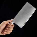 Nůž kuchyňský Dellinger Cleaver Padauk Wood 180 mm - stříbrný-hnědý