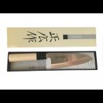 Nůž kuchyňský Masahiro MS-8 Deba 120 mm - stříbrný-hnědý