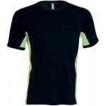 Pánske tričko Kariban Tiger - čierne-zelené