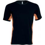 Pánske tričko Kariban Tiger - čierne-oranžové