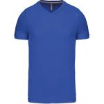 Pánské tričko Kariban krátký rukáv V-neck - modré
