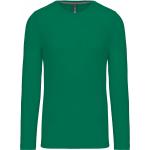 Pánske tričko Kariban dlhý rukáv - zelené