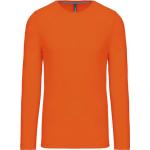 Pánské tričko Kariban dlouhý rukáv - oranžové