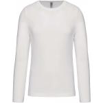 Pánske tričko Kariban dlhý rukáv - biele