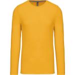 Pánské tričko Kariban dlouhý rukáv - žluté