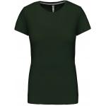 Dámske tričko Kariban s krátkym rukávom - tmavo zelené
