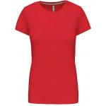 Dámské tričko Kariban s krátkým rukávem - červené