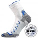 Ponožky znížené športové Voxx Synergy silproX - biele-sivé