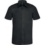 Pánská košile s krátkým rukávem Kariban strečová - černá