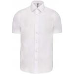 Pánská košile s krátkým rukávem Kariban strečová - bílá
