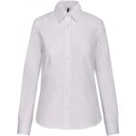 Košeľa dámska s dlhým rukávom Kariban Oxford - biela