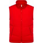 Pánska vesta Kariban Fleece Lined Bodywarmer - červená