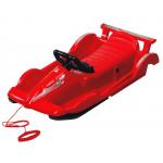 Bob plastový AlpenGaudi Race s volantem - červený