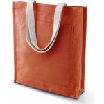 Nákupná jutová taška Kimood - tmavo oranžová