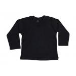 Tričko dětské Babybugz s dlouhými rukávy - černé