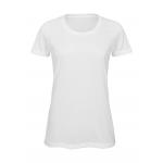 Tričko dámske B&C vhodné na sublimáciu - biele