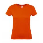 Tričko dámske B&C dámske E150 - oranžová