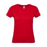 Tričko dámske B&C dámske E150 - červené