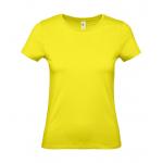 Tričko dámske B&C dámske E150 - svetlo žlté
