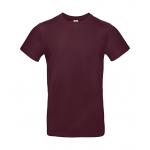 Tričko pánske B&C E190 T-Shirt - vínové