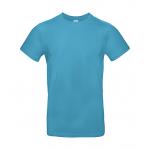 Tričko pánske B&C E190 T-Shirt - azúrové
