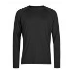 Tričko pánske Stedman Tee Jays CoolDry tričko s dlhými rukávmi - čierne
