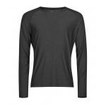 Tričko pánske Stedman Tee Jays CoolDry tričko s dlhými rukávmi - tmavo sivé