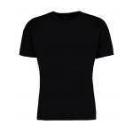 Tričko kontrastné pánske Kustom Kit Cooltex Regular fit - čierne