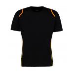 Tričko kontrastné pánske Kustom Kit Cooltex Regular fit - čierne-zlaté