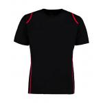 Tričko kontrastné pánske Kustom Kit Cooltex Regular fit - čierne-červené