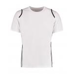 Tričko kontrastné pánske Kustom Kit Cooltex Regular fit - biela-čierna
