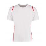 Tričko kontrastné pánske Kustom Kit Cooltex Regular fit - biele-červené