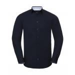 Košile pánská Rusell Collection Tailored Contrast Ultimate Stretch - navy