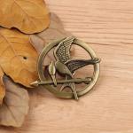 Brošňa Hunger Games Reprodrozd 3,8 x 4,2 cm - bronzová